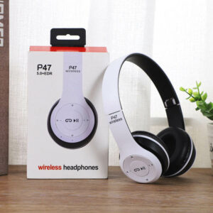 Produits Tendances Casque Audio 3,5 Mm sans Fil Prise en Charge Carte SD Mobile Casque Hifi Pliable Écouteurs sans Fil P47